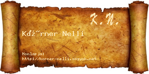 Körner Nelli névjegykártya